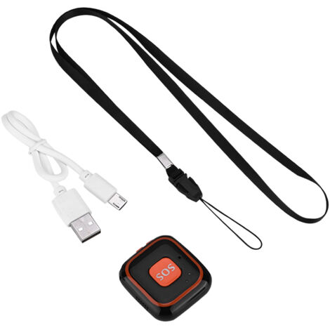 Mini-GPS-Tracker für Kinder – SOS-Alarm und App-Tracking (Schwarz)