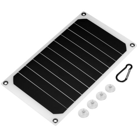 Tragbares 10-W-Solarpanel, IP64 wasserdicht, zum Laden mobiler Geräte über 5-V-USB (1/5)