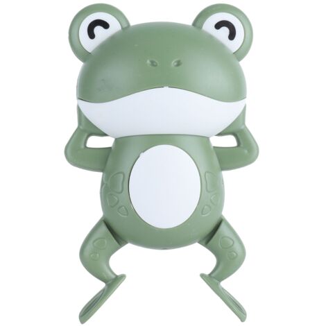 Niedliche Frosch-Badespielzeuge zum Aufziehen - Schwimmendes Spielzeug für Kinder, Badewanne (Grün)