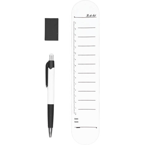 Wiederverwendbares, wasserfestes und abwischbares Silikon-Memo-Armband mit Stift und Radierer