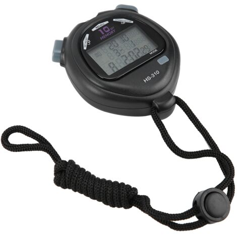 Tragbarer digitaler Timer mit Digitalanzeige, Alarm und Zähler - Multifunktionale elektronische Stoppuhr (HS-310) (1/5)