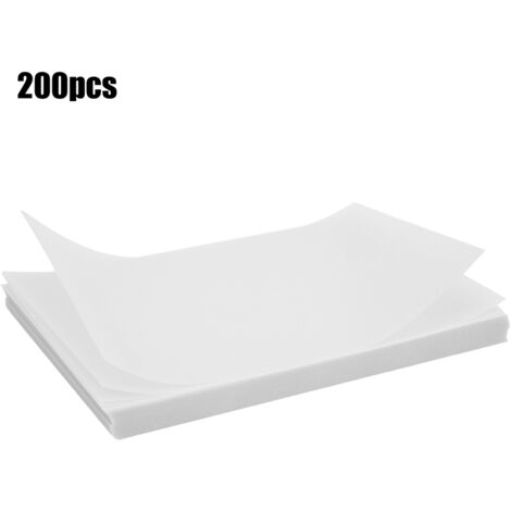 Universal-Transparentpapier, 200 Blatt, reiner Zellstoff, halbtransparent, für Gemüse und Backwaren (1/5)