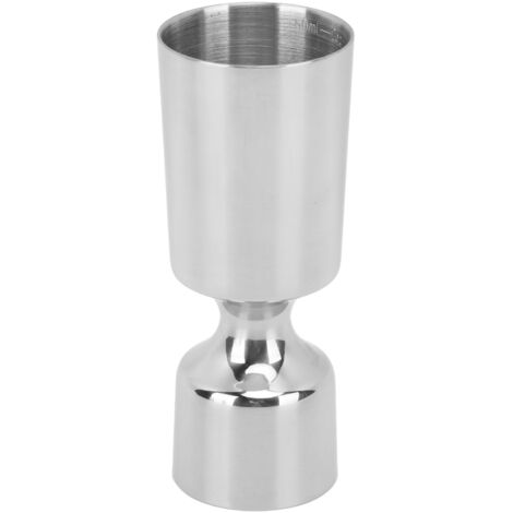 Doppelkopf-Jigger aus Edelstahl 304 mit Skala für Cocktail- und Shot-Messungen (1/5)
