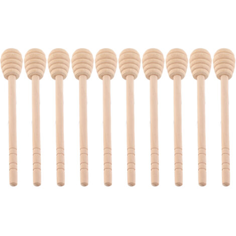 10 Honigstäbchen aus Holz – Honigrührer und -mischer für Küche und Haushalt (1/5)