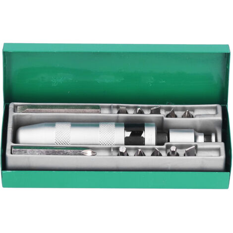 Schlagbohrmaschinen-Set aus Chrom-Vanadium-Stahl, rutschfester und langlebiger Schraubendreher für Heimwerkerarbeiten. (1/5)