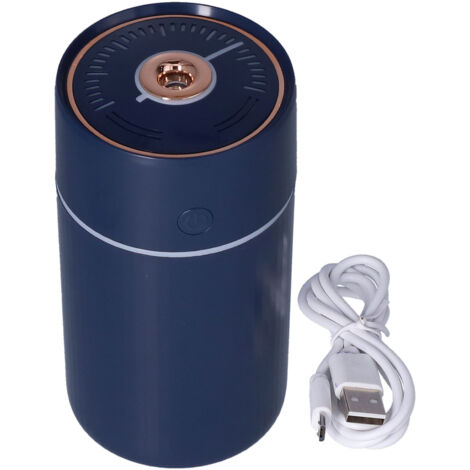 Mini-Luftbefeuchter für unterwegs mit farbiger LED-Anzeige, 2 Betriebsmodi, Luftfilter und USB-Kabel für Auto, Büro und Zuhause (1/5)