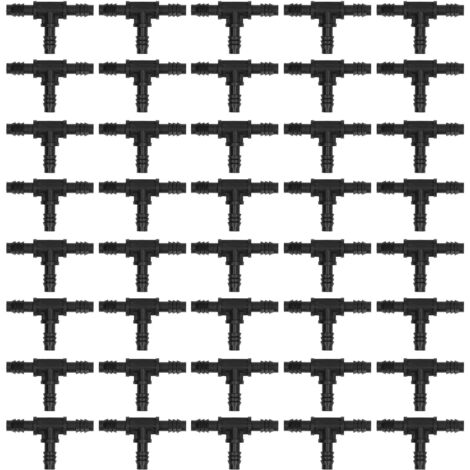 40-teiliges Tropfbewässerungs-Set, 8/12-mm-Schlauchverbinder, T-Stücke für Garten- und Rasenschläuche (1/5)
