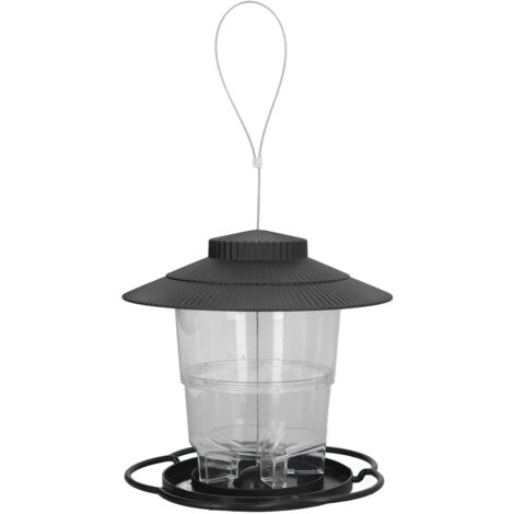 Transparenter 1-Liter-Vogelfutterspender aus ABS – leicht zu befüllen, praktisches und langlebiges Design für den Garten (1/5)