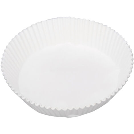 30 Einweg-Backbleche mit Antihaftbeschichtung, rundes Backpapier für Backofen und Küche – 30er-Packung, Weiß (1/5)