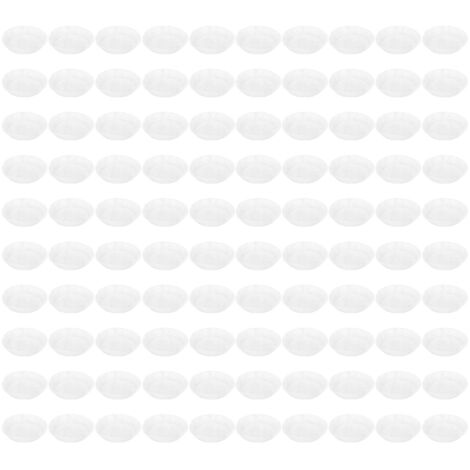 100 weiße, runde Backbleche 16 x 4,5 cm, antihaftbeschichtet, für Fritteusen geeignet – Einweg-Backpapier für die Küche (1/5)