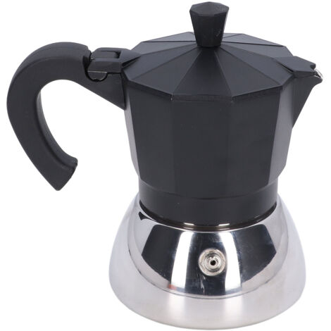 300-ml-Kaffeemaschine aus Aluminium und Edelstahl, leicht zu reinigen und kompakt (1/5)