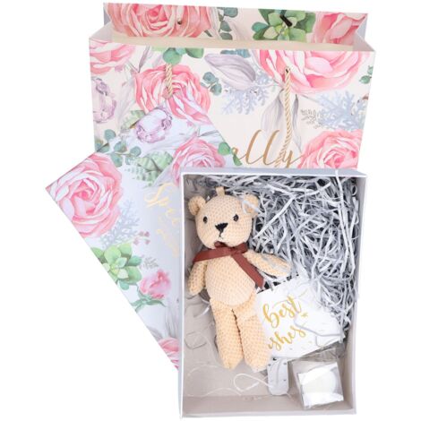 Teddybär-Geburtstagsgeschenkset für Hochzeit, Verlobung, Zeremonie (1/5)
