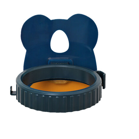 Wandmontierter Haartrocknerhalter, kein Bohren erforderlich, blaues Koala-Cartoon-Design, großes Fassungsvermögen für das Badezimmer (1/5)