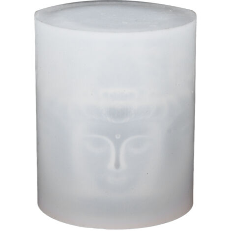 Silikon-Kerzenform mit 4 Buddha-Figuren, BPA-frei, leicht zu lösen für Seifen, Badebomben und Lotionbars (1/5)