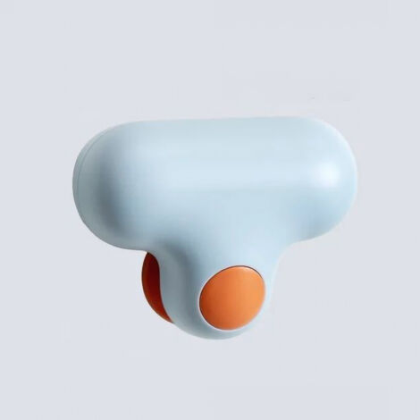 Ergonomischer Duschabzieher mit blauem Saugnapf – zur Reinigung von Badezimmerspiegeln und Fliesen (1/4)