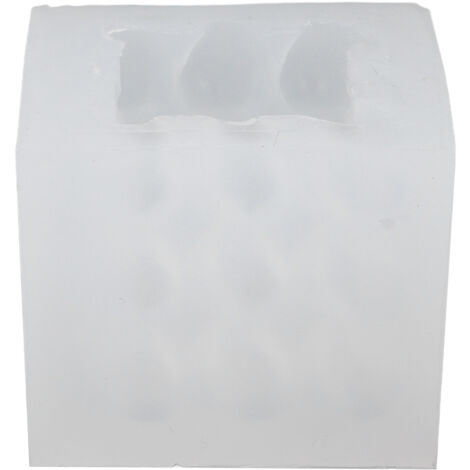 Lebensmittelechte Silikonform für herzförmige 3D-Kerzen – ideal für Hochzeiten und Geburtstage (1/5)