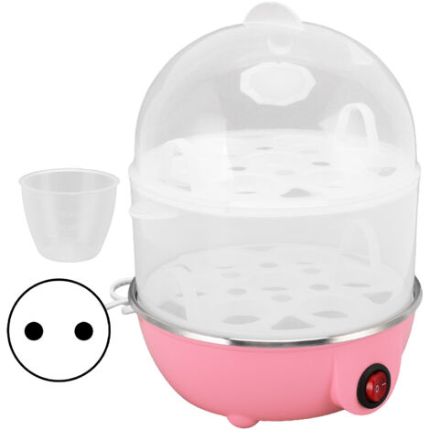 Elektrischer Eierkocher (350 W), 14 Eier, 2 Etagen, automatische Abschaltung, robustes PP-Material, inklusive Messbecher, ideal für die heimische Küche (1/5)