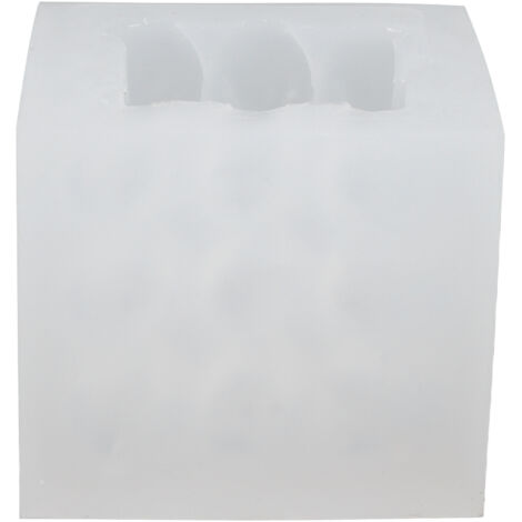 3D-Würfel-Herzkerzenform aus Silikon, lebensmittelecht, für Hochzeiten und Geburtstage, Größe XL (1/5)