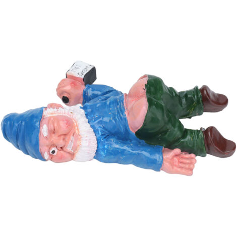 Betrunkene Gnome Miniaturdekorationen Gartenfeen Outdoor-Accessoires Lustig (1/5)