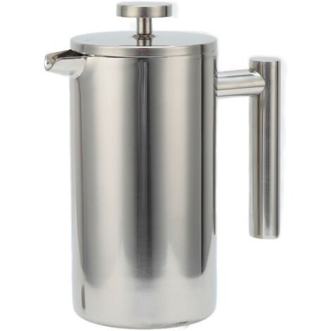 1000 ml Edelstahl-Kaffeebereiter (French Press) für Zuhause – Manuelle Kaffee- und Teezubereitungsmaschine
