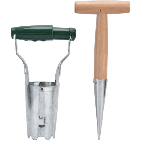 Ergonomischer, rostbeständiger Blumenzwiebelpflanzer, Gartengerät zum Säen und Umpflanzen (1/5)