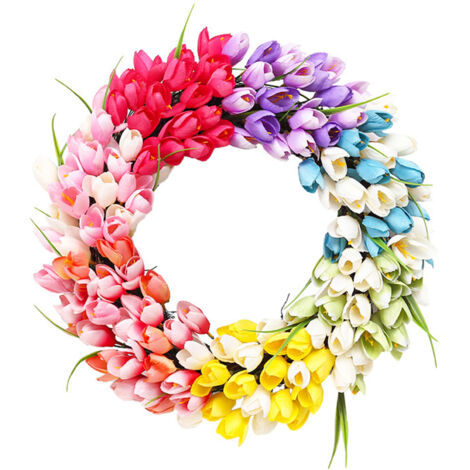 Künstlicher Blumenkranz für Garten- und Heimdekoration (1/5)