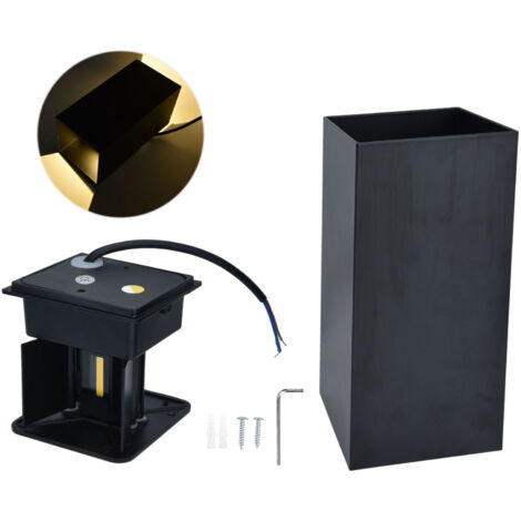 Elegante und moderne LED-Wandleuchte mit korrosionsbeständiger Oberfläche und sanftem, blendfreiem Licht (1/5)