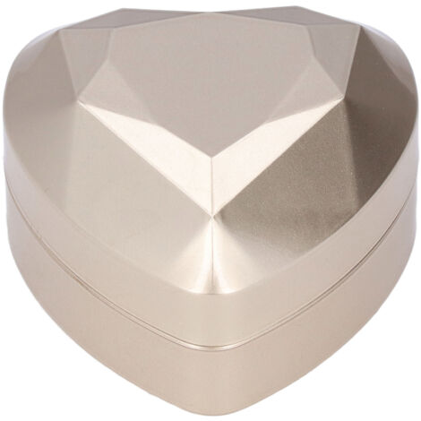 Elegante LED-Schmuckschatulle mit leuchtenden Ringen, weichem Samtbezug und mattierter Oberfläche, perfekt als Verlobungs- oder Hochzeitsgeschenk. (1/5)