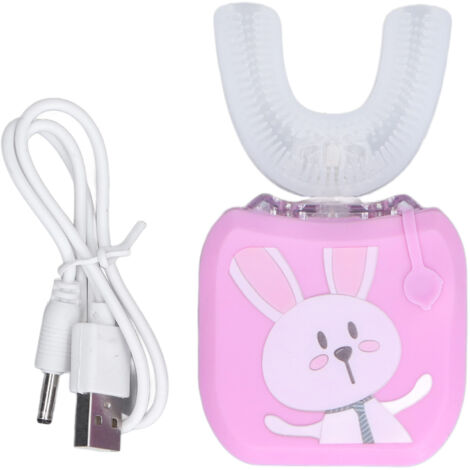 U-förmige elektrische Ultraschallzahnbürste für Kinder – 6 Reinigungsmodi, wasserdicht nach IPX7, ideal für Kinder und Jugendliche