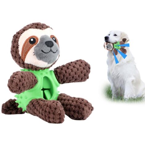 Interaktives Plüsch-Hundespielzeug, quietschendes Krötenkaupuzzle für Welpen von klein bis groß (1/5)