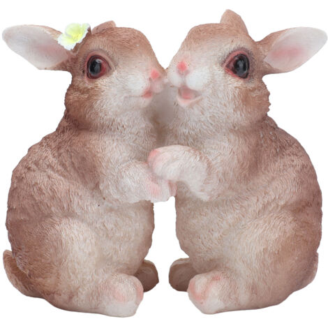 Hasenfiguren aus Kunstharz für Garten, Rasendekoration und Blumentöpfe, Tierskulpturen für den Außenbereich (1/5)