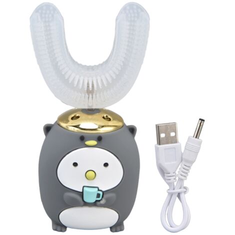Automatische U-förmige Kinderzahnbürste mit 5 Reinigungsmodi und intelligenter Speicherfunktion für eine 360°-Mundhygiene