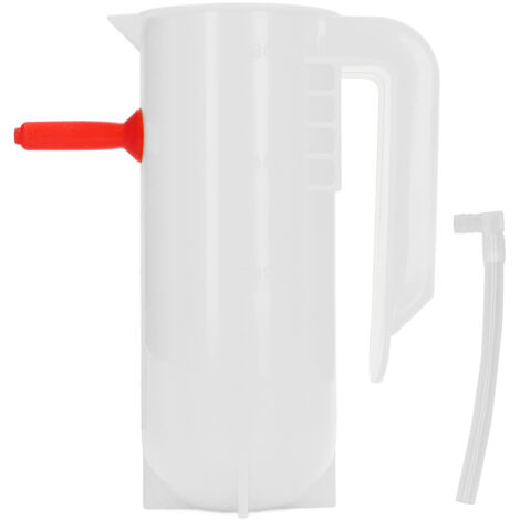 800-ml-Babyflasche für Lämmer und Zicklein mit Griff und präziser Skala – Weiß