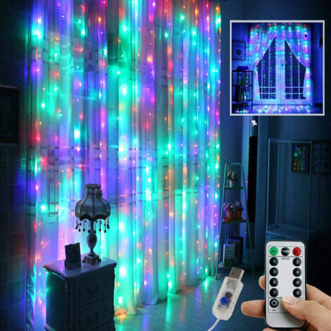 3M 300 LED wasserdichte USB-Lichterkette mit Fernbedienung, Kupferdrähte für die Innendekoration (1/5)