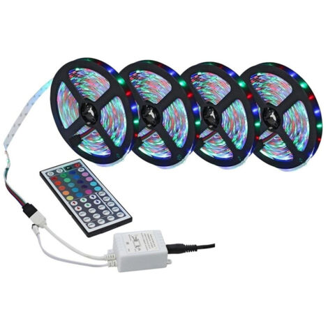 5/10/20 m langer, flexibler RGB-LED-Streifen mit Infrarot-Fernbedienung für dekorative Beleuchtung (1/5)