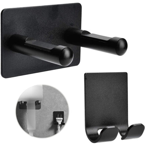 Wandmontierter Haartrocknerhalter aus Aluminiumlegierung mit Stecker für das Badezimmer (1/5)