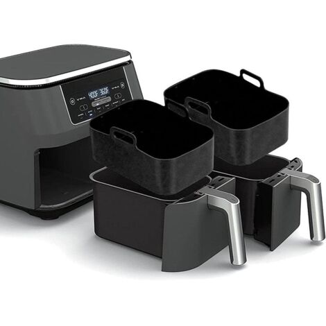 2-teiliger Silikontopf für Heißluftfritteuse, kompatibel mit DZ201 Foodi 8QT, wiederverwendbares Zubehör für Heißluftfritteusen (1/5)
