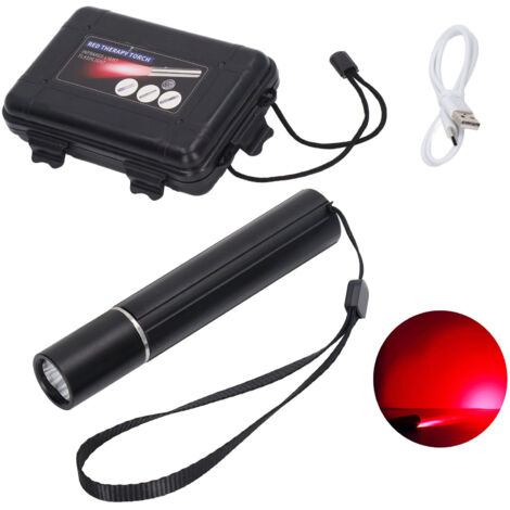 Wiederaufladbare 9-W-LED-Therapielampe mit 2200 mAh Akku, Aluminiumlegierung, 630 nm, 660 nm, 850 nm Infrarot-Rot
