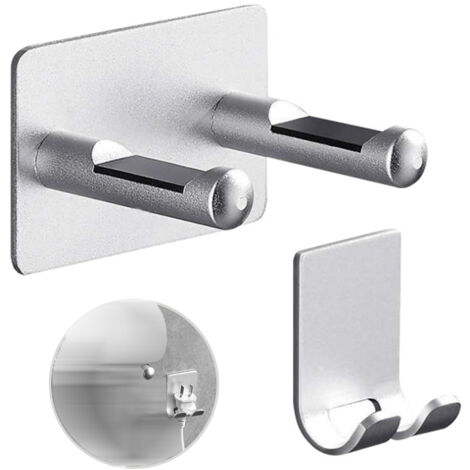 Wandmontierter Haartrocknerhalter aus Aluminiumlegierung mit Stecker für das Badezimmer (1/5)