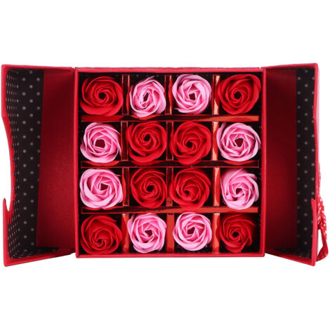 Innovative Geschenkbox mit rosarotem Farbverlauf aus PE für Geburtstag, Hochzeit und Valentinstag (1/5)