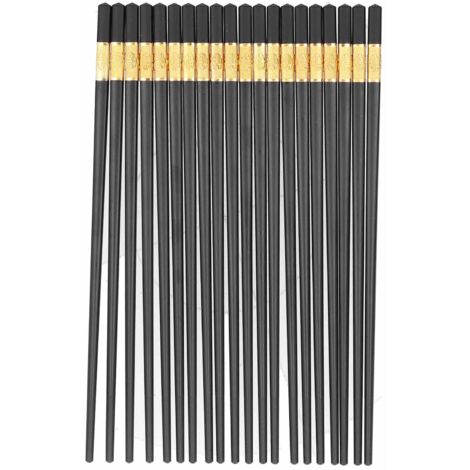 Set mit 10 Paar robusten Essstäbchen, ideales Geschenk für Familie oder Hotel (1/5)