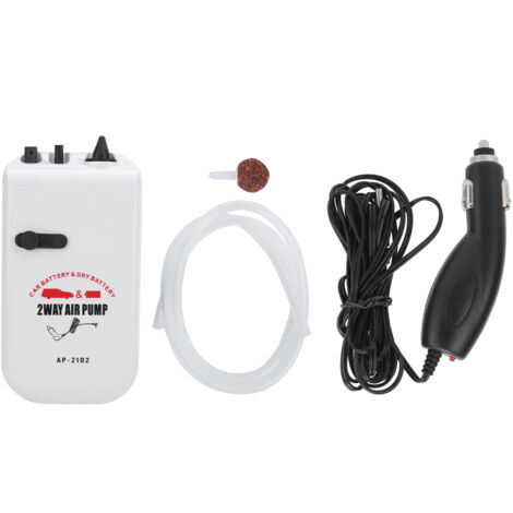 Tragbare, leise, zweistufige Aquarium-Luftpumpe, 125-250 V, Mini-Sauerstoffpumpe für Autos