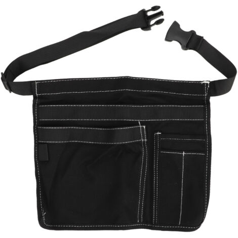 Gartenschürze aus Oxford-Gewebe mit mehreren Taschen, verstellbarer Werkzeuggürtel für Gartenarbeiten, Schwarz (1/5)