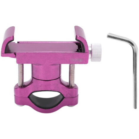 Robuste Handyhalterung aus Aluminiumlegierung für Fahrräder, Motorräder und Roller – Pink – Inklusive Inbusschlüssel