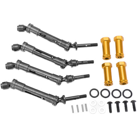 CVD-Antriebswellenkupplungssatz für Vorder- und Hinterachse für Traxxas Slash 727, RC-Antriebswelle, oranges Kombinationsset für kurze Trucks. (1/5)