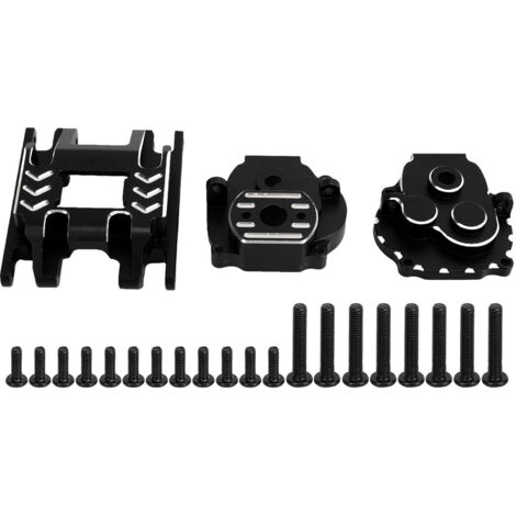 Geräuschloses Getriebegehäuse aus Aluminiumlegierung für Traxxas TRX4M 1/18 – Schwarz (1/5)