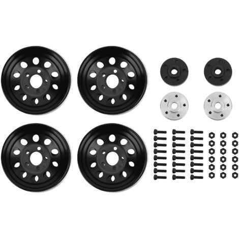 Stück universelle Beadlock-Felgen in Metalloptik für TRX4, SCX10, CC01, 90046 – Offroad-Fahrzeugteile (1/5)