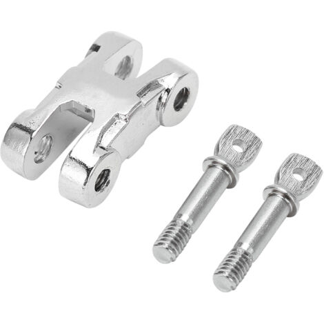 Abschlepphaken aus Metall für Front-/Heckstoßstange mit Seilwindenzubehör für RC-Cars – Silber (1/5)