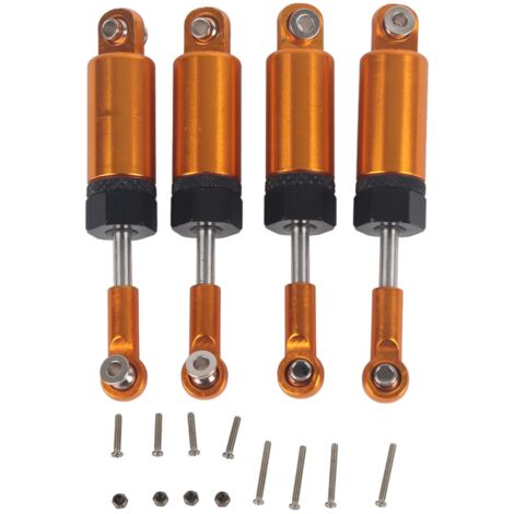 4-teiliges, verstellbares Metall-Stoßdämpferset für ferngesteuerte Autos im Maßstab 1:16, Gold-Upgrade-Teile (1/5)