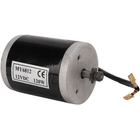 12V 120W Aluminium-Bürstenmotor mit Metallriemenscheibe für Roller, Elektrofahrrad und Dreirad (1/5)